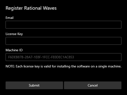 Rational Waves RF Spectrum Analyzer Software